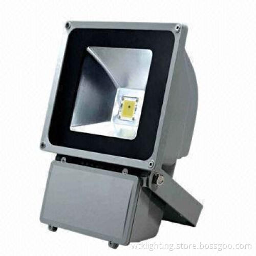 70W LED Floodlights with Toughened Glass Cover and 50,000 Hours Lifespan